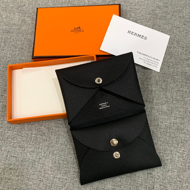 HERMES　財布　 カルヴィデュオ　ブラック