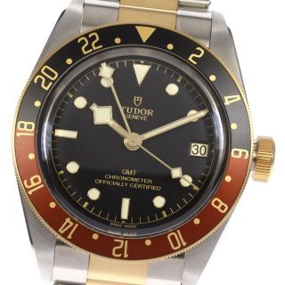 チュードル(Tudor)の☆美品★箱・保証書付き【TUDOR】チュードル ブラックベイ GMT デイト 79833MN 自動巻き メンズ_702962(腕時計(アナログ))