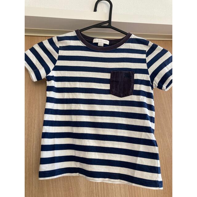 BURBERRY(バーバリー)のBURBERRY キッズ　ボーダー　Tシャツ　サイズ4Y キッズ/ベビー/マタニティのキッズ服男の子用(90cm~)(Tシャツ/カットソー)の商品写真