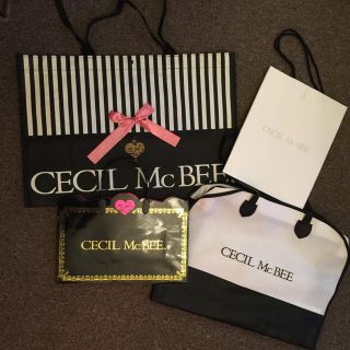 セシルマクビー(CECIL McBEE)のセシルマクビー☆ショッパー4点セット(ショップ袋)