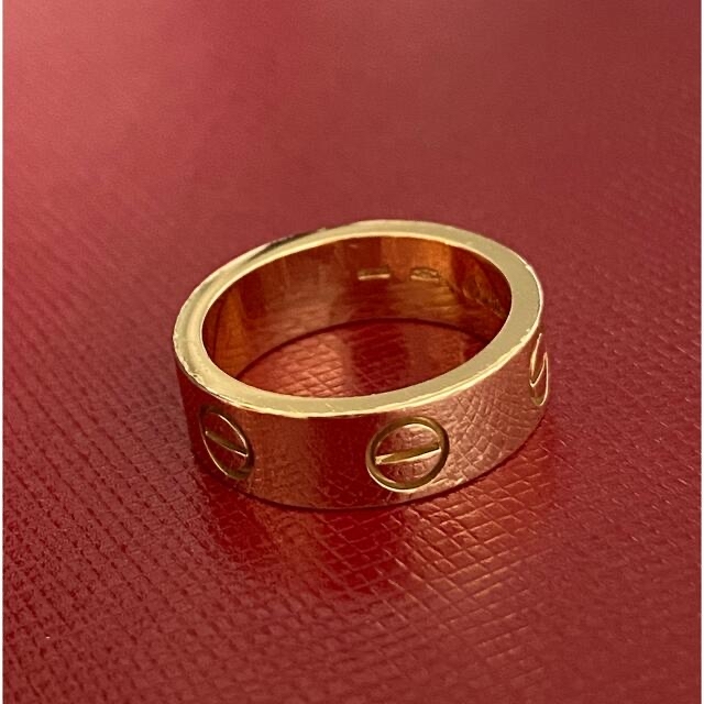 最終お値下げ❣️ 重量多め❣️ カルティエ ラブリング YG750 50