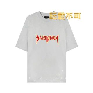 絶品 BALENCIAGA - Tシャツ ロゴ Balenciaga 超人気 Tシャツ+ ...