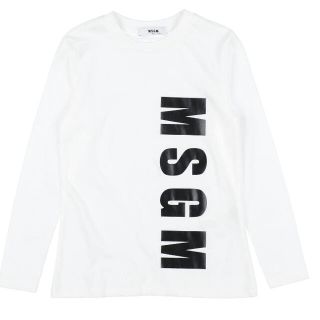 エムエスジイエム(MSGM)のSALE！　レディース着用可！！MSGM KIDS タテロゴ長袖カットソー(Tシャツ(長袖/七分))