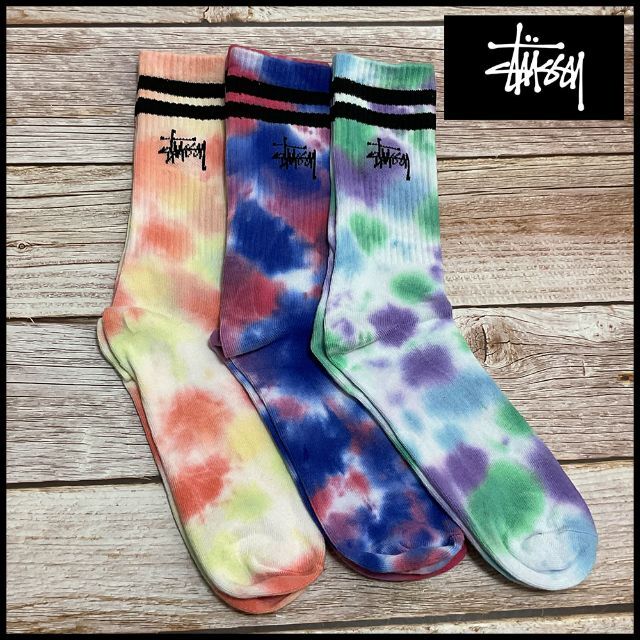 STUSSY(ステューシー)のStussy ステューシー　靴下　ソックス　3足セット（357919） レディースのレッグウェア(ソックス)の商品写真