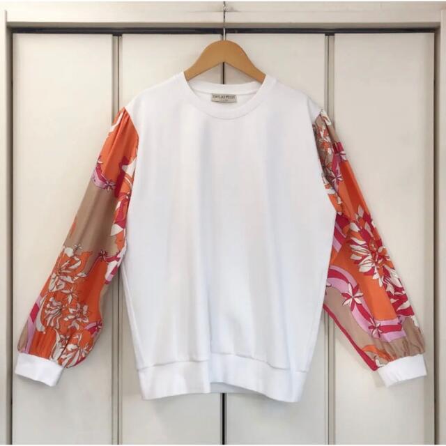 美品 EMILIO PUCCI 袖切替え スウェットトップス(L) - shop.biorenew