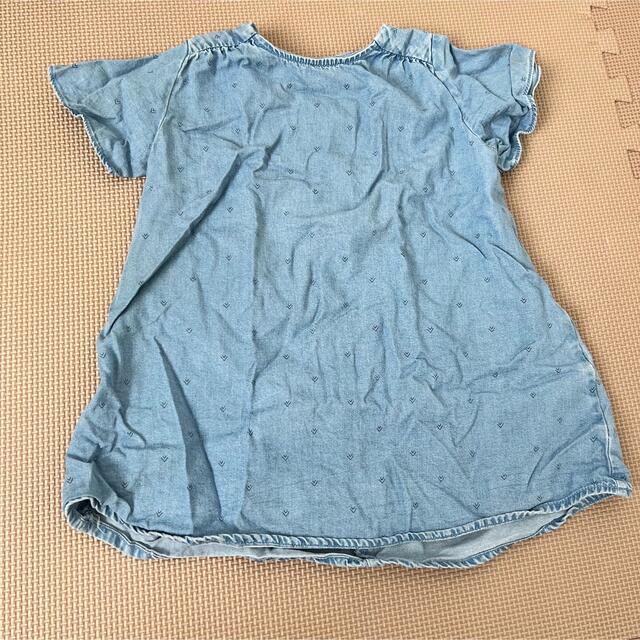 ZARA KIDS(ザラキッズ)のZARA デニム　ワンピース キッズ/ベビー/マタニティのキッズ服女の子用(90cm~)(ワンピース)の商品写真