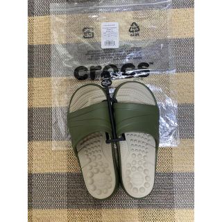 クロックス(crocs)のクロックス　リバイバ スライド　アーミーグリーン M4/W6  22cm(サンダル)