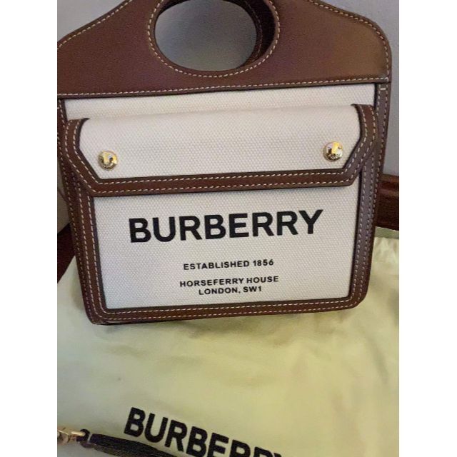 1年保証』 - BURBERRY 【美品】バーバリー キャンバス&レザーポケット