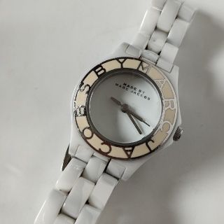 マークバイマークジェイコブス(MARC BY MARC JACOBS)のジャンク　マークジェイコブス　ホワイト　セラミック　腕時計(腕時計)