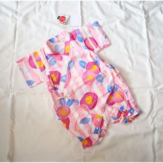 エフオーキッズ(F.O.KIDS)の新品 難あり アプレレクール ロンパース 甚平 女の子(甚平/浴衣)