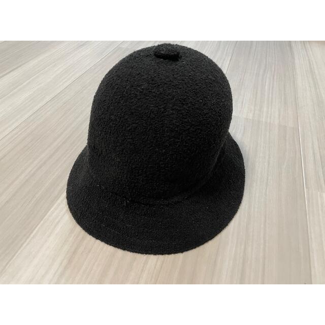 KANGOL(カンゴール)のKANGOL カンゴール バケットハット　ブラック　Lサイズ　美品 レディースの帽子(ハット)の商品写真