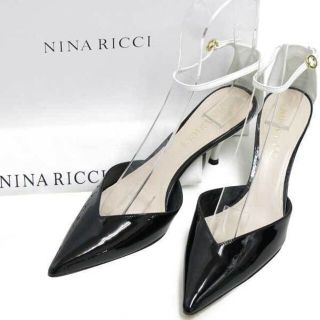 ニナリッチ(NINA RICCI)の新品 NINA RICCI バイカラー パテント ポインテッドトゥ ストラップ (ハイヒール/パンプス)