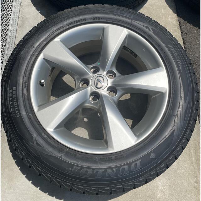 〜9/25まで。レクサス RX スタッドレス 235/60R18 純正アルミ付