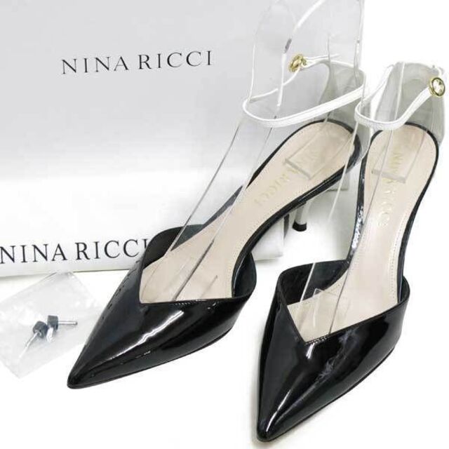 新品 NINA RICCI バイカラー パテント パンプス ニナリッチ