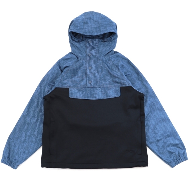 Dior - 美品 ディオール 21AW オブリーク アノラックパーカー メンズ 青 S フード ブルゾン トロッター ジャケット Dior