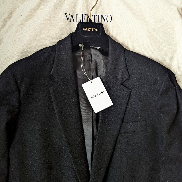 VALENTINO(ヴァレンティノ)の至極 ヴァレンティノ 世界最高峰 カシミアタッチウール100% チェスターコート メンズのジャケット/アウター(チェスターコート)の商品写真