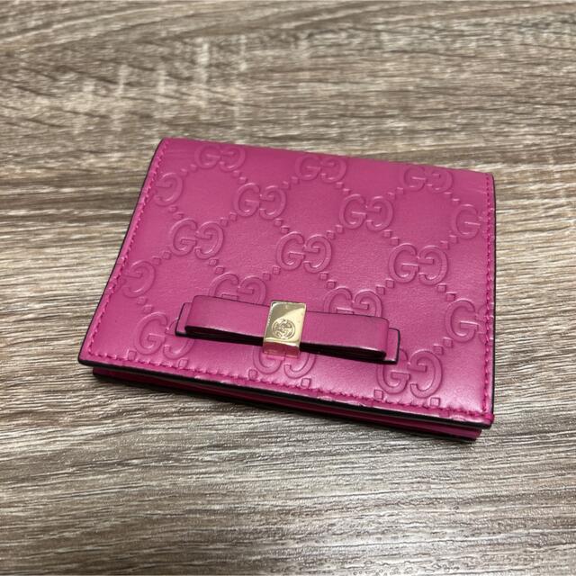 トップ Gucci - 美品 グッチ リボン グッチシマ 二つ折り財布 お札入れ レザー 財布 トップ Gucci - 美品 グッチ リボン グッチシマ 二つ折り財布 お札入れ レザー 財布