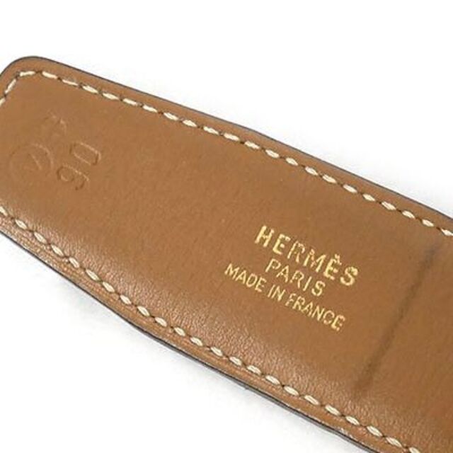 Hermes(エルメス)のエルメス ベルト ホースバックル リバーシブル  ブラックxブラウン J5257 メンズのファッション小物(ベルト)の商品写真