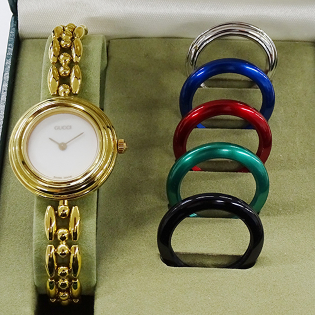 カラー Gucci クオーツ QZ GP 11/12.2の通販 by ブランドベイ's shop