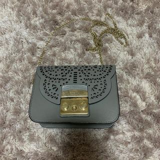 フルラ(Furla)のFURLA グレー　バッグ(ハンドバッグ)