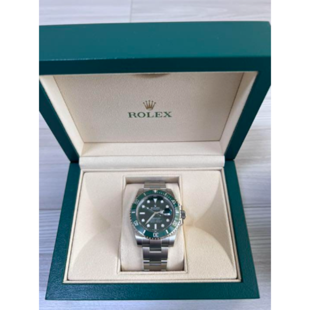 ふるさと割】 ROLEX ロレックス 116610lv 緑 サブマリーナ 腕時計