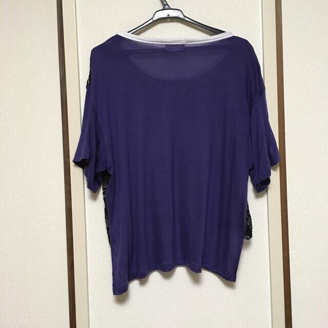 mame - mame mame kurogouchi 刺繍レースTシャツ パープルの通販 mame - mame mame kurogouchi 刺繍レースTシャツ パープルの通販