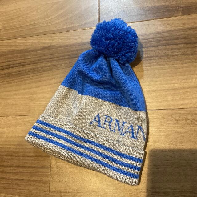 ARMANI JUNIOR(アルマーニ ジュニア)のアルマーニジュニア　ニット帽 キッズ/ベビー/マタニティのこども用ファッション小物(帽子)の商品写真