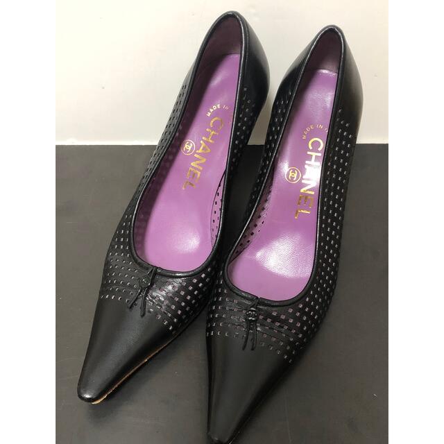 美品 CHANEL シャネル パンプス 34 1/2-
