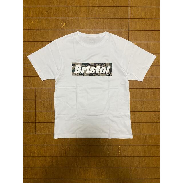 F.C.R.B. CAMOUFLAGE BOX LOGO TEE WHITE M