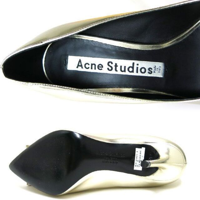 Acne Studios(アクネストゥディオズ)のAcne Andrea Met パンプス  Light Gold アクネ  レディースの靴/シューズ(ハイヒール/パンプス)の商品写真