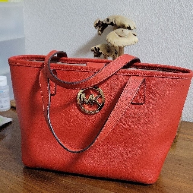 Michael Kors - マイケルコースミニトートバッグ美品赤の通販 by yama