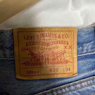 リーバイス(Levi's)のLevi’s 501xx 36×34 デニム　インディゴ(デニム/ジーンズ)