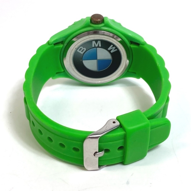 BMW(ビーエムダブリュー)のビーエムダブリュー BMW オリジナル リストウォッチ  非売品 ノベルティ ロゴ クオーツ 腕時計 プラスチック グリーン メンズの時計(腕時計(アナログ))の商品写真