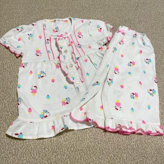 サンリオ(サンリオ)の[子供服] ハローキティ　半袖パジャマセット(パジャマ)