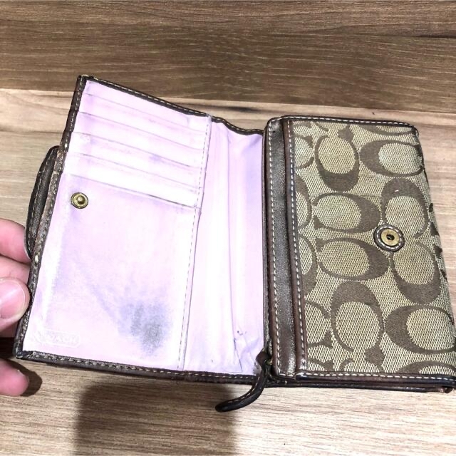 COACH(コーチ)の☆COACH コーチ シグネチャー 小物 財布 折財布 二つ折り財布 レディース レディースのファッション小物(財布)の商品写真