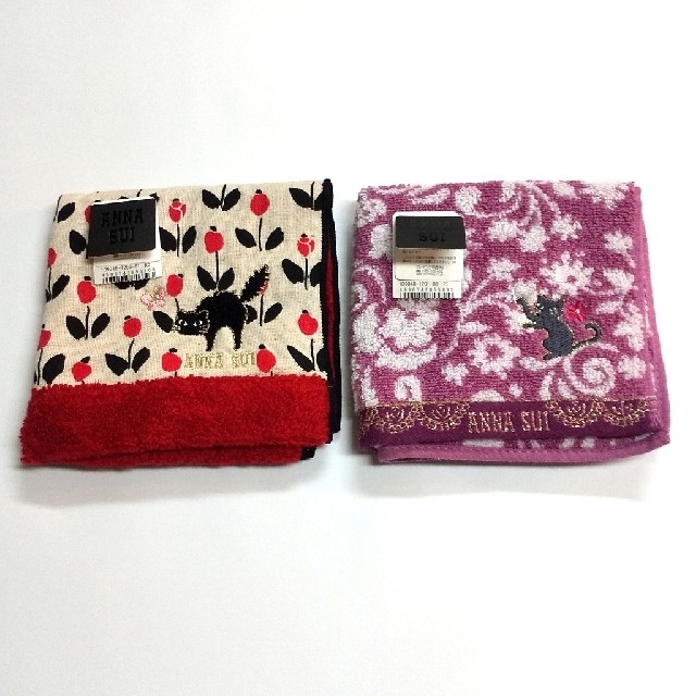ANNA SUI(アナスイ)のアナスイ タオルハンカチ 2枚 レディースのファッション小物(ハンカチ)の商品写真