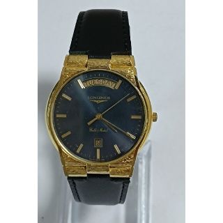LONGINES 希少モデル ロンジン GOLD MEDAL メンズ腕時計 紺色文字盤
