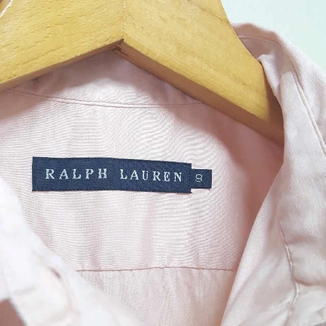 Ralph Lauren(ラルフローレン)の★日本製 RALPH LAUREN ロゴ刺繍 フレンチスリーブ シャツ レディースのトップス(シャツ/ブラウス(半袖/袖なし))の商品写真