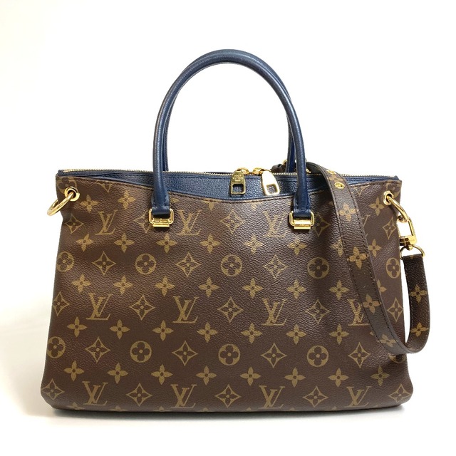 ルイヴィトン LOUIS VUITTON パラス M44042 モノグラム 2WAY ハンドバッグ モノグラムキャンバス ブルーマリーヌ ブラウン×ネイビー