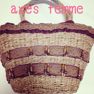 アクシーズファム(axes femme)のaxes femme カゴバック(ハンドバッグ)