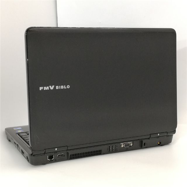 黒色 ノートPC 富士通 NF/G60T i3 4GB BD 無線 Win10