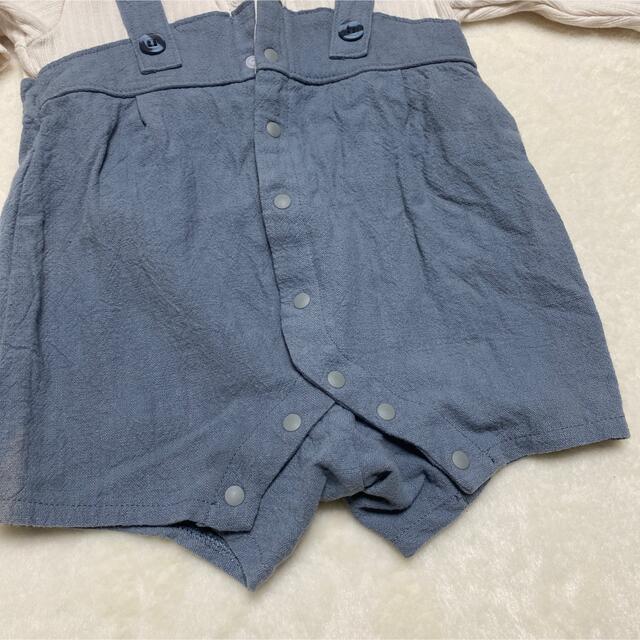 F.O.KIDS(エフオーキッズ)の【秋冬大活躍！】アプレレクール　男の子　長袖ロンパース　70サイズ☆ キッズ/ベビー/マタニティのベビー服(~85cm)(ロンパース)の商品写真