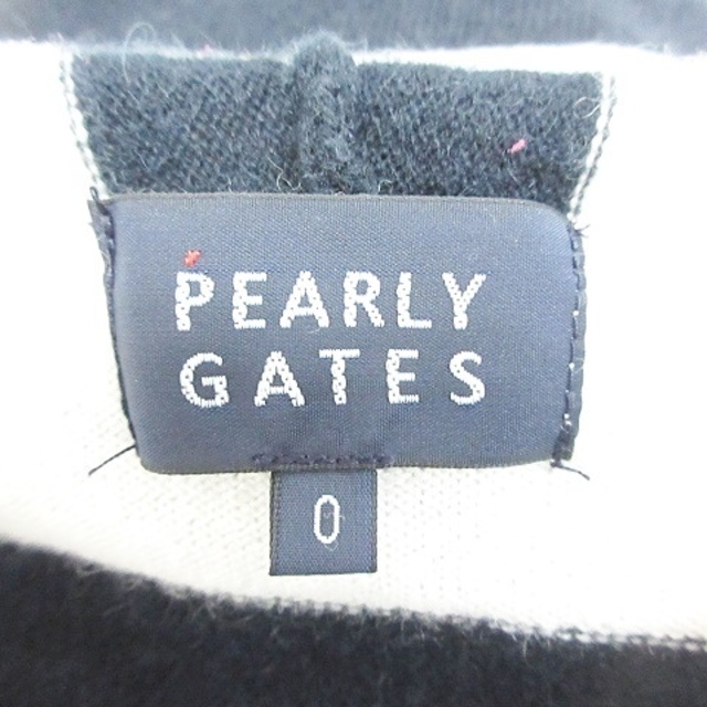 パーリーゲイツ カシミヤ混 ニットパーカ 0/PEARLY GATES ワッペン