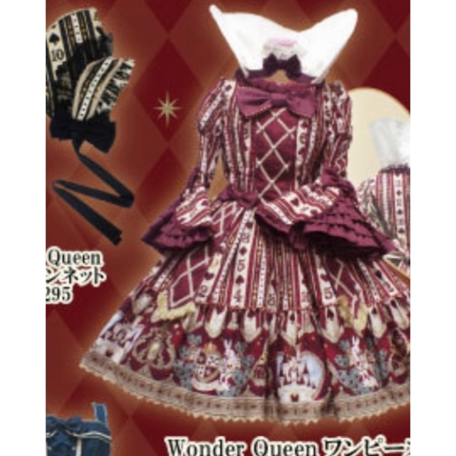 Wonder Queen ワンピースセット 黒 Angelic Pretty