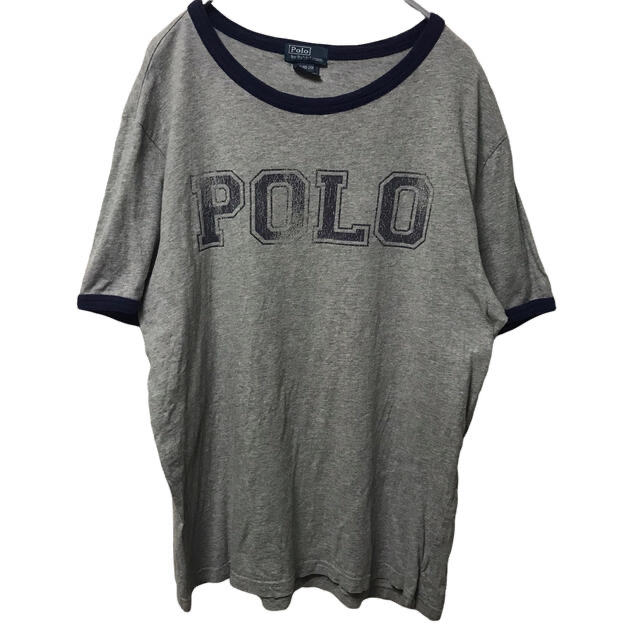 POLO RALPH LAUREN(ポロラルフローレン)の【希少】ポロラルフローレン POLO Tシャツ カットソー XL グレー レディースのトップス(Tシャツ(半袖/袖なし))の商品写真