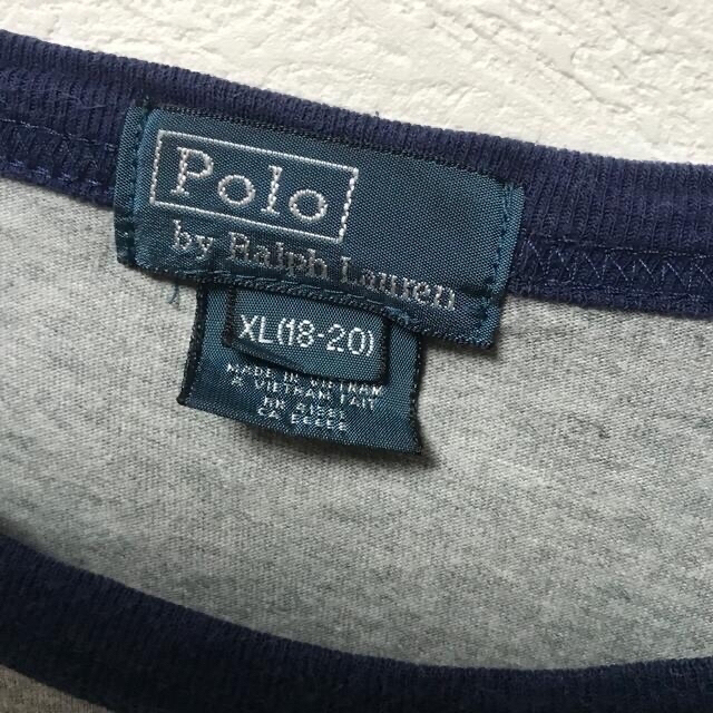 POLO RALPH LAUREN(ポロラルフローレン)の【希少】ポロラルフローレン POLO Tシャツ カットソー XL グレー レディースのトップス(Tシャツ(半袖/袖なし))の商品写真