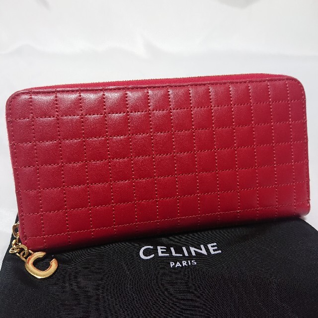 celine(セリーヌ)のCELINE 長財布 レザー ラウンドジップ キルティング レディースのファッション小物(財布)の商品写真