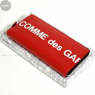 コムデギャルソン(COMME des GARCONS)の新品 コムデギャルソン ウォレット SA0110HL 赤 ロゴ 長財布 レザー(折り財布)