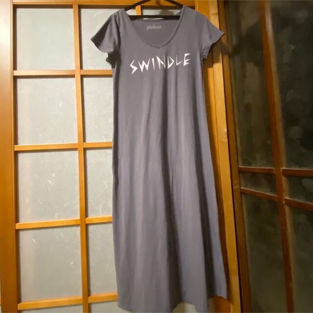 美品マキシTシャツワンピースM レディースのワンピース(ロングワンピース/マキシワンピース)の商品写真