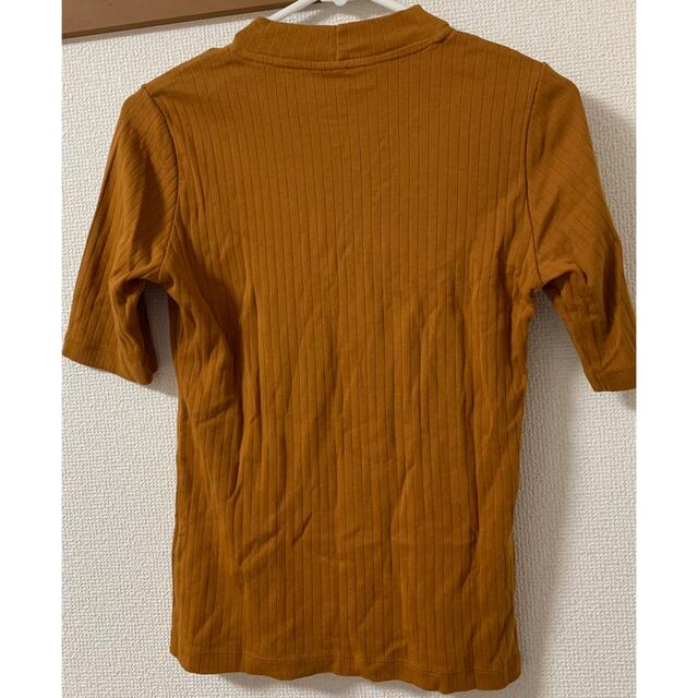 UNIQLO(ユニクロ)のユニクロ リブハイネックTシャツ カットソー レディースのトップス(Tシャツ(半袖/袖なし))の商品写真